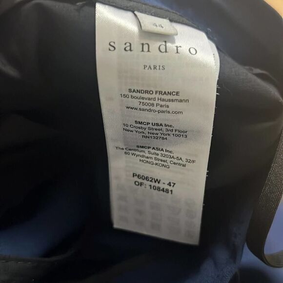 SANDRO PARIS ALPHA DRAWSTRING NWOT‎ PANTS SIZE 44 - Picture 6 of 9